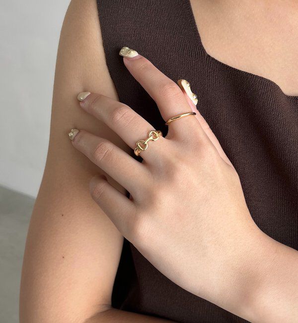  「〈GOLDY/ゴールディ〉2SETビットリング」|リング|ゴールド