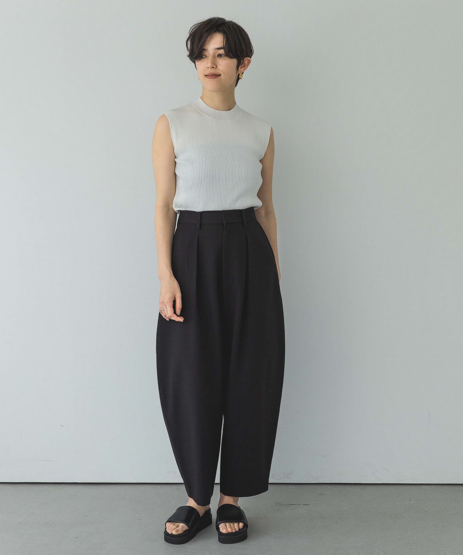 A part by 「ハイネックリブノースリーブプルオーバー」|ニット・セーター|