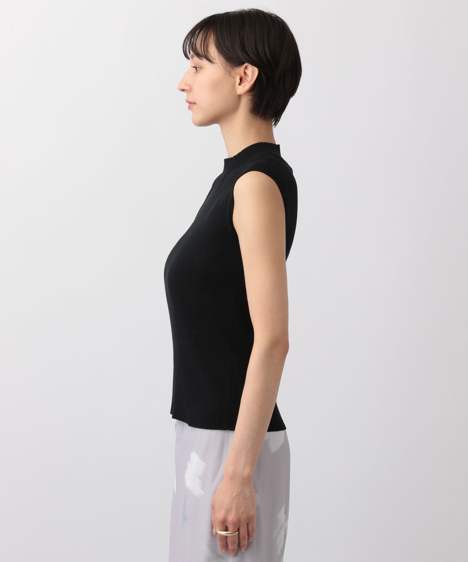 A part by 「ハイネックリブノースリーブプルオーバー」|ニット・セーター|