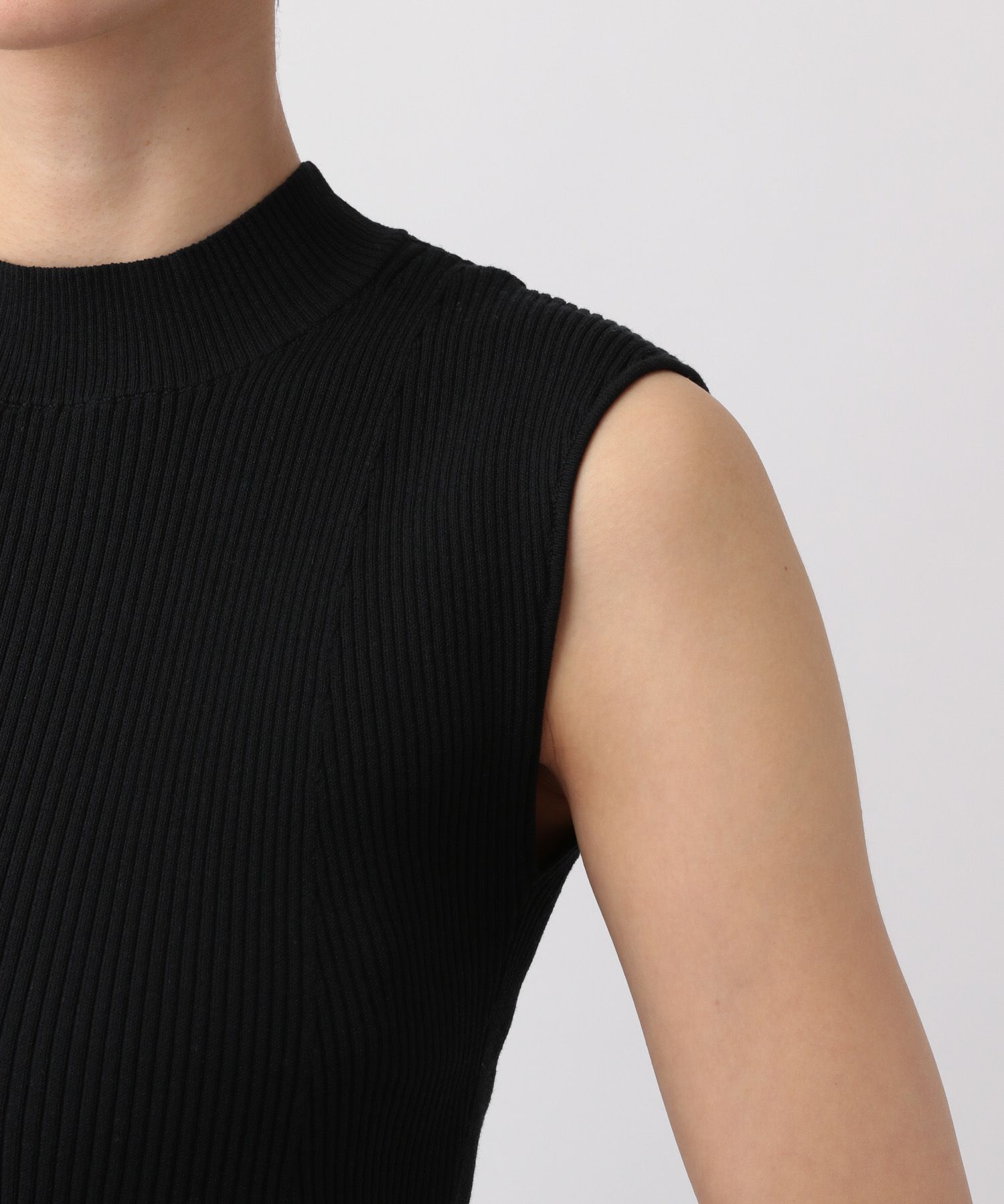 A part by 「ハイネックリブノースリーブプルオーバー」|ニット・セーター|