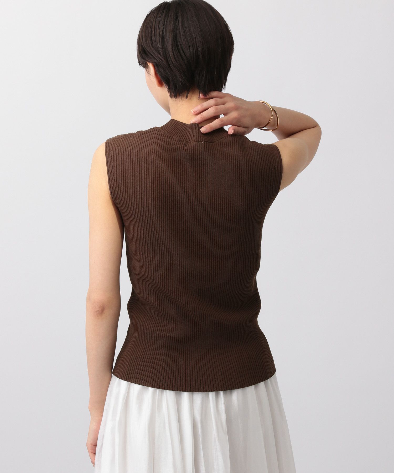 A part by 「ハイネックリブノースリーブプルオーバー」|ニット・セーター|