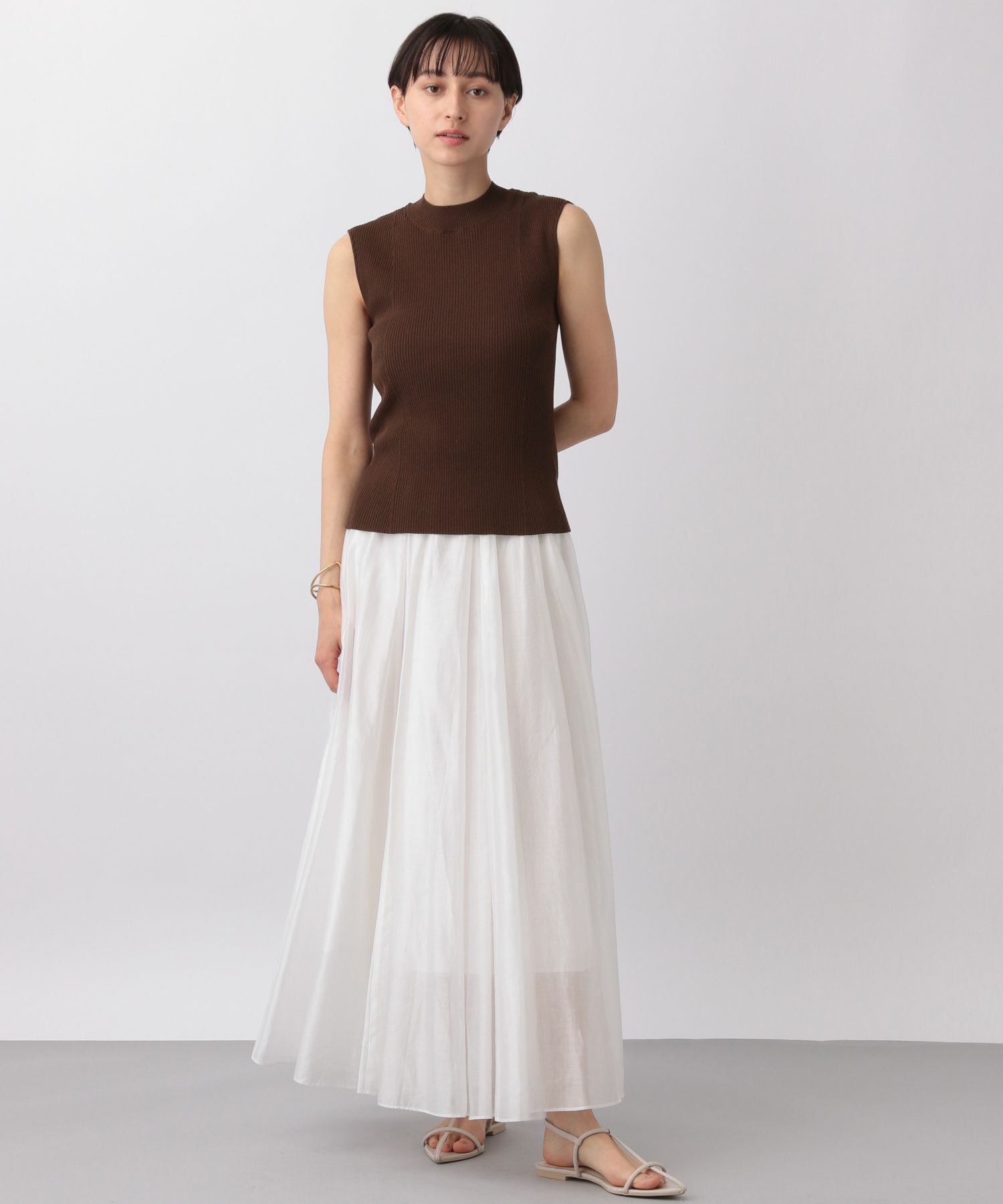 A part by 「ハイネックリブノースリーブプルオーバー」|ニット・セーター|