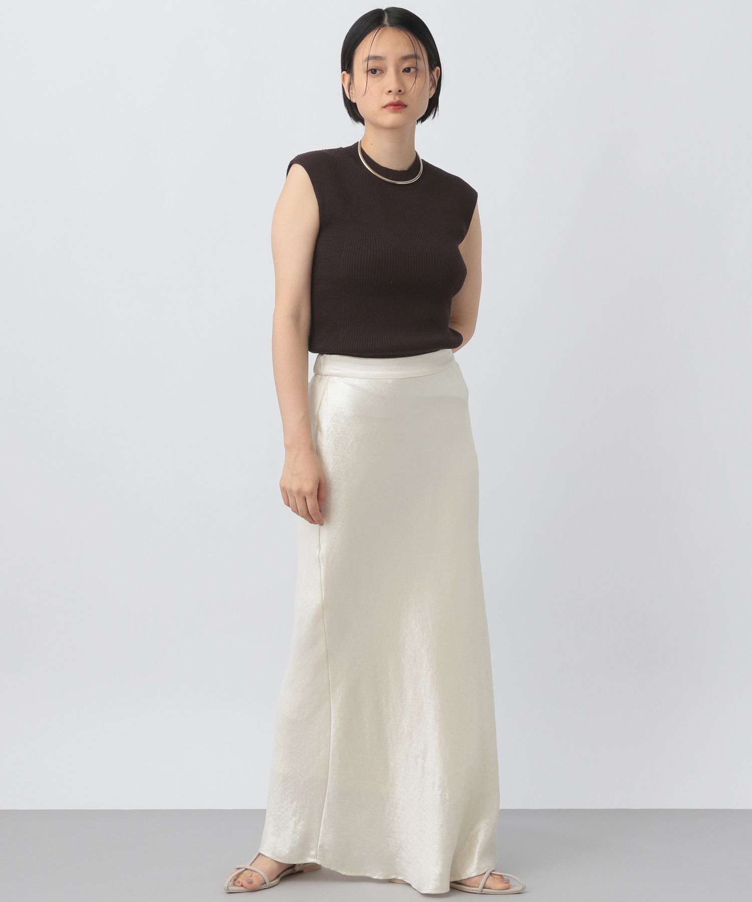 A part by 「ハイネックリブノースリーブプルオーバー」|ニット・セーター|