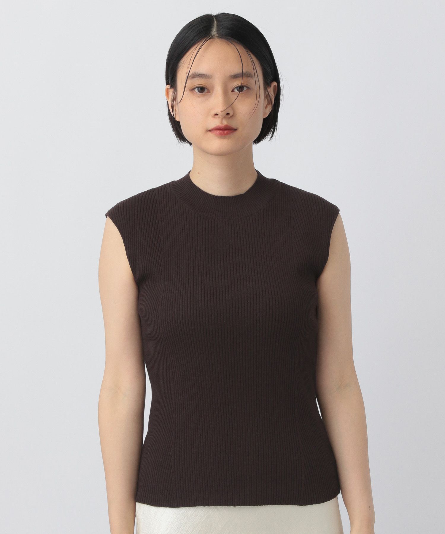 A part by 「ハイネックリブノースリーブプルオーバー」|ニット・セーター|