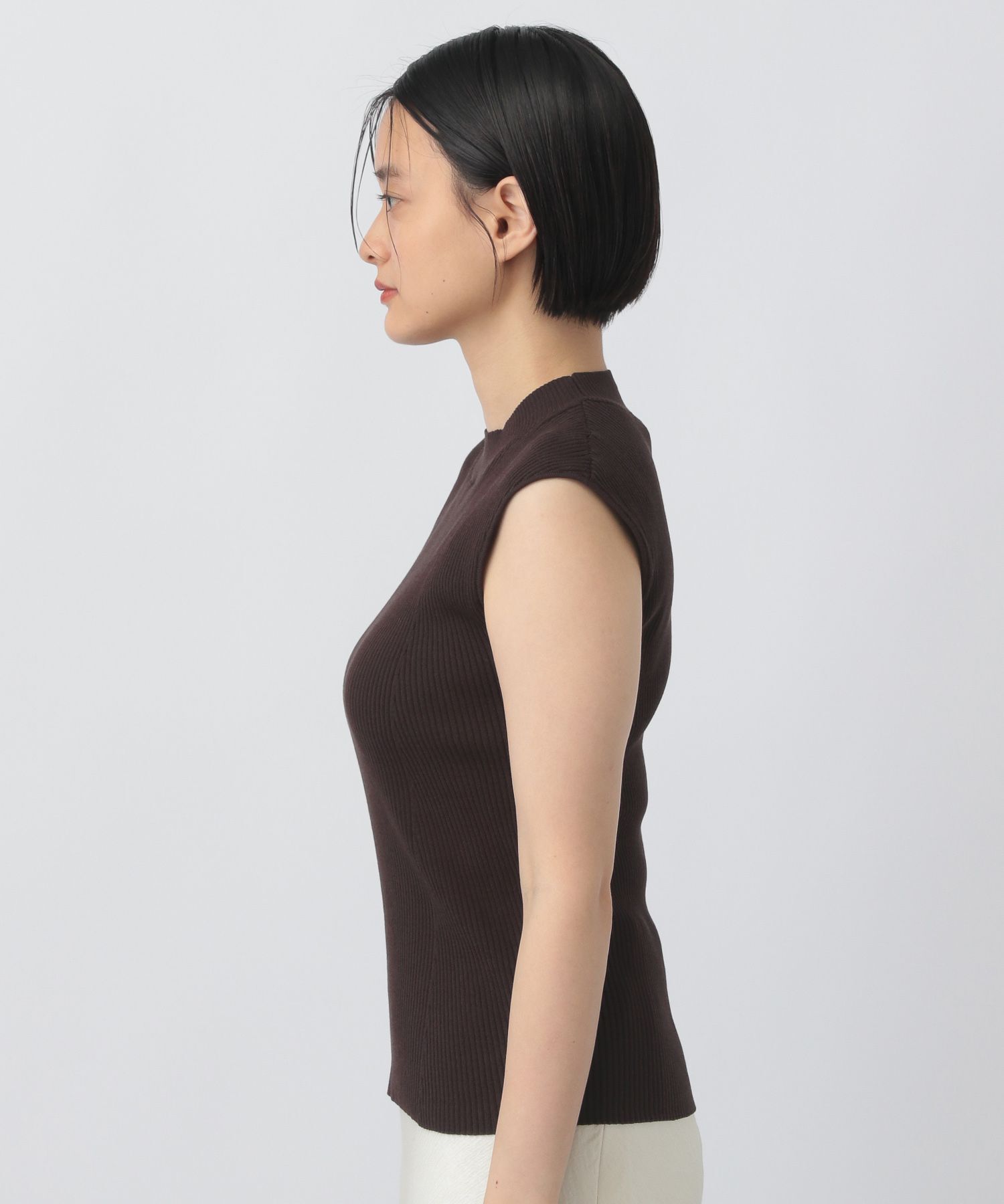 A part by 「ハイネックリブノースリーブプルオーバー」|ニット・セーター|