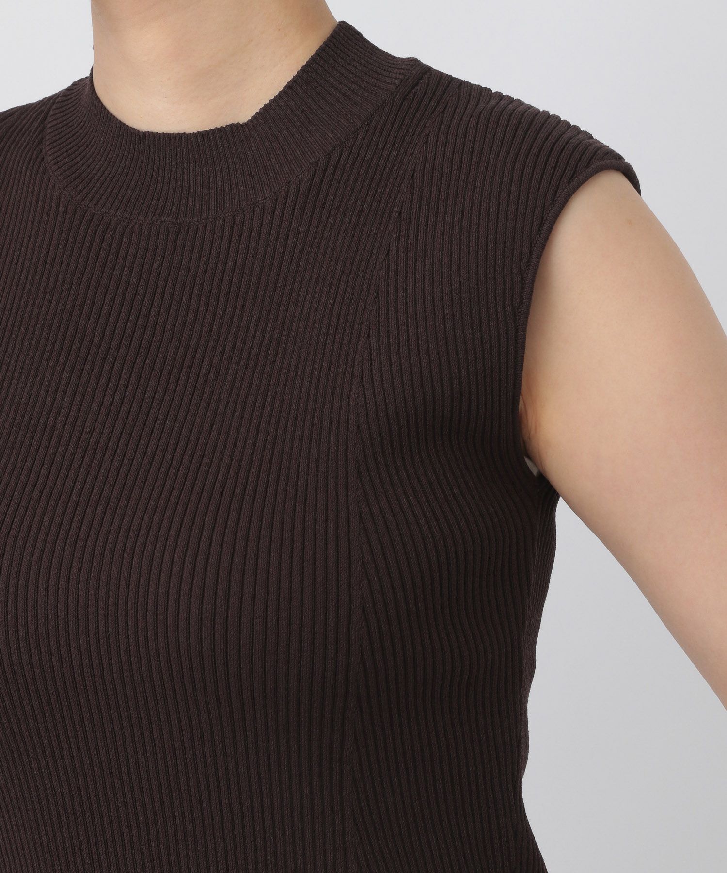 A part by 「ハイネックリブノースリーブプルオーバー」|ニット・セーター|