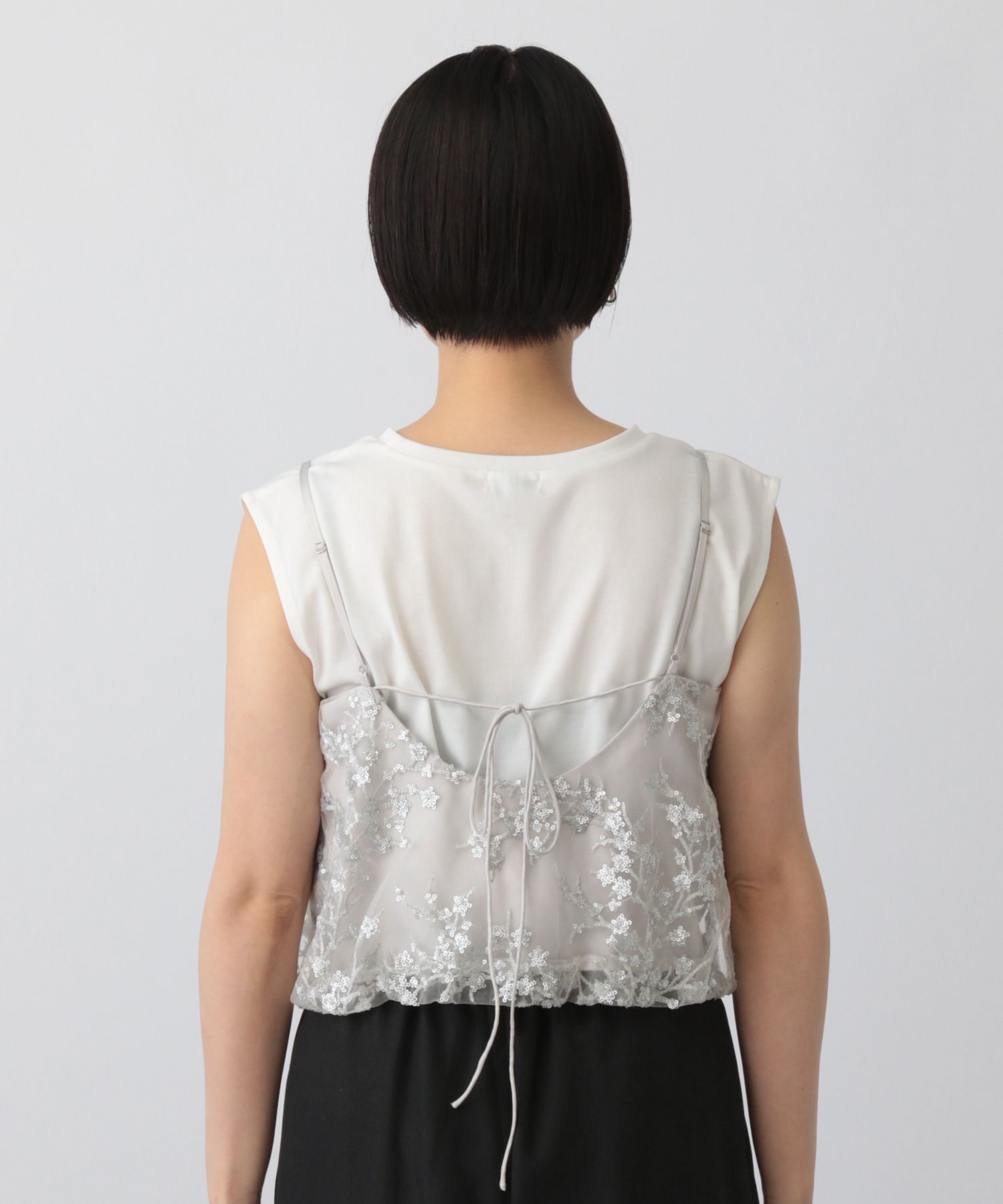 A part by 「スパンコールシシュウキャミソール」|シャツ・ブラウス|