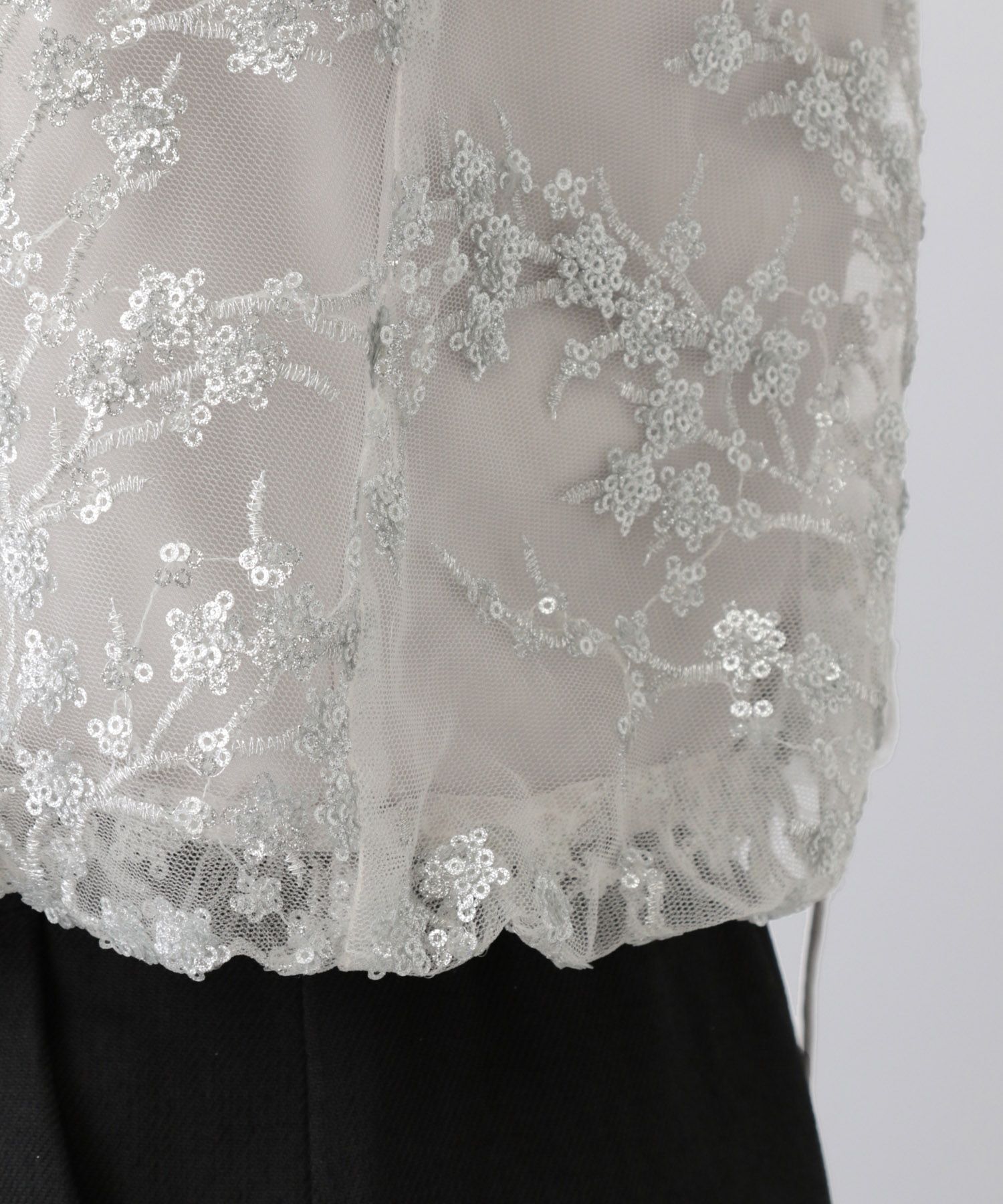 A part by 「スパンコールシシュウキャミソール」|シャツ・ブラウス|