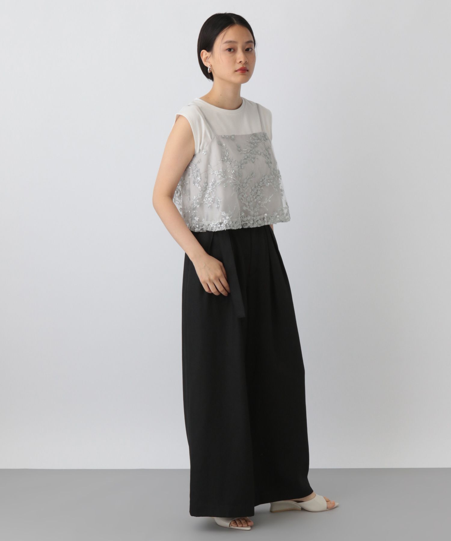 A part by 「スパンコールシシュウキャミソール」|シャツ・ブラウス|