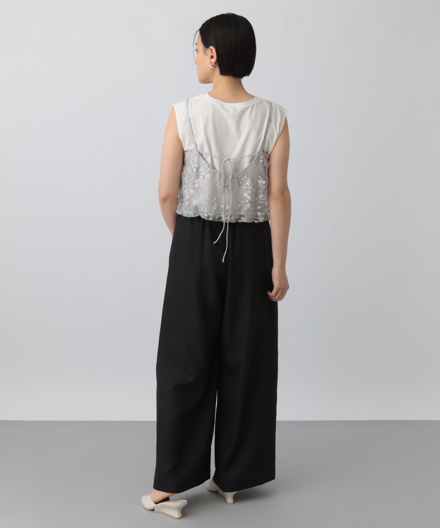 A part by 「スパンコールシシュウキャミソール」|シャツ・ブラウス|