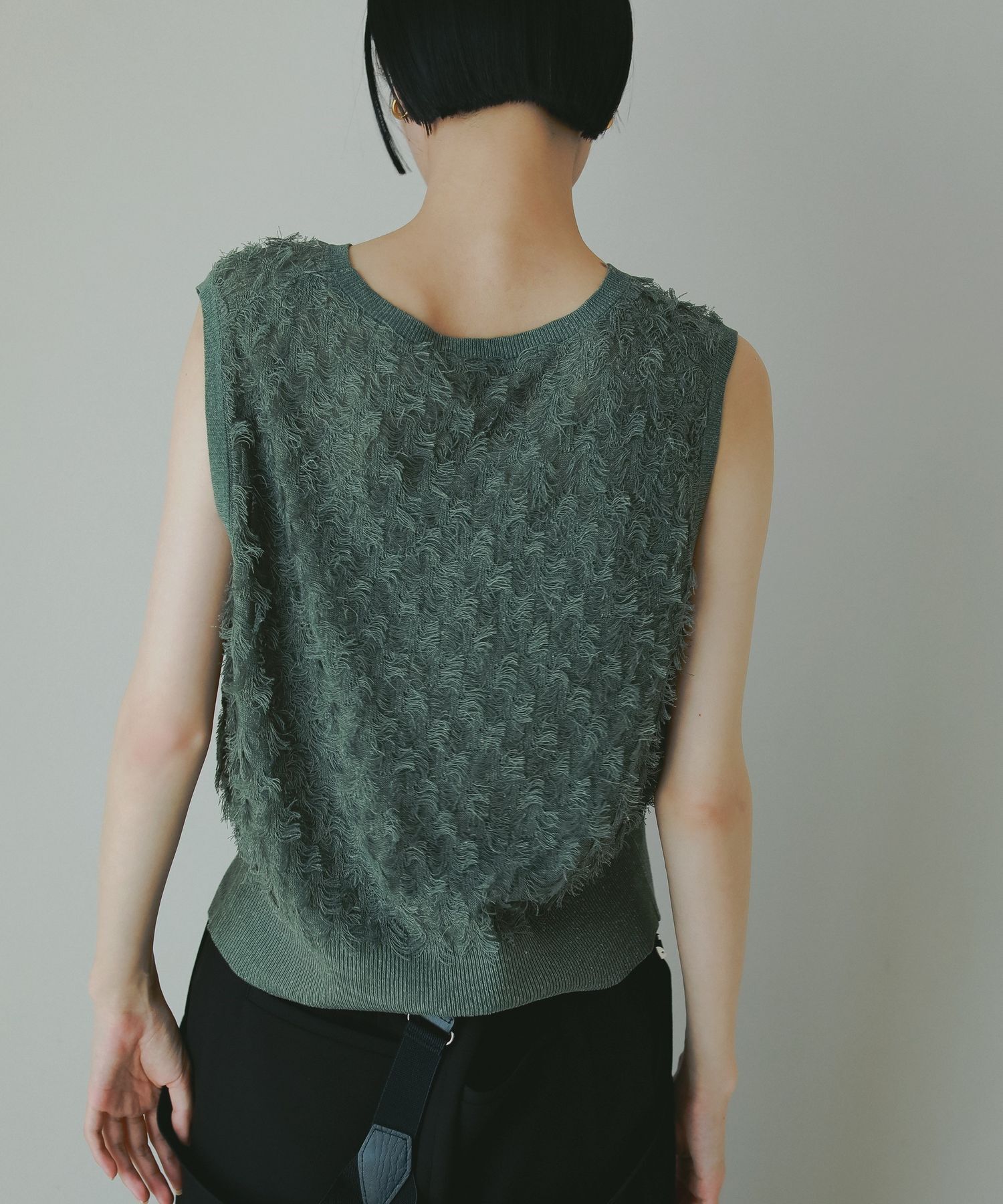 A part by 「フリンジニットノースリーブ」|ニット・セーター|