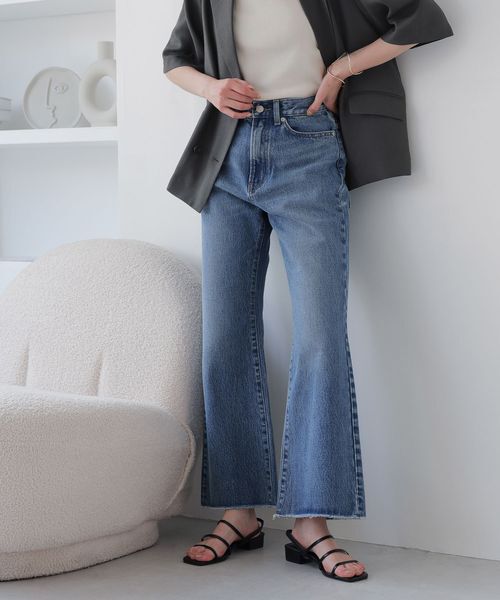 LOWRYS FARM「ＣＯＮＥフレアデニムパンツ＊」|デニム|BLU5