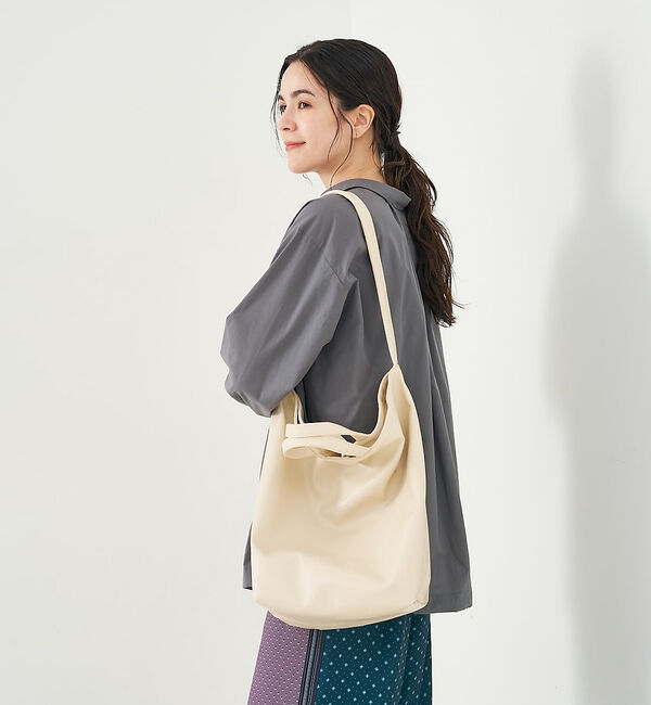 collex「2WAY底マチワイド レザーライクワンショルダーバッグ」|ショルダー・メッセンジャー|