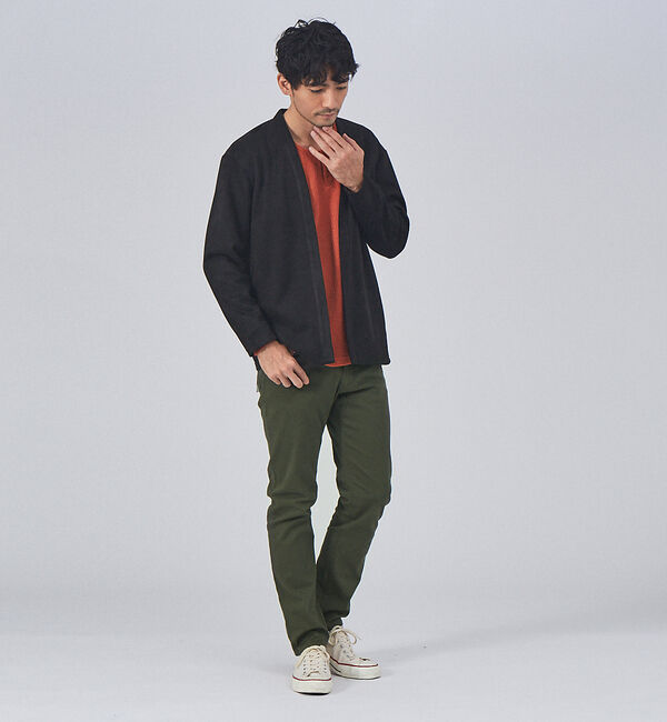 ABAHOUSE「【アンサンブル対応】ネオスエード ボタンレス カーディガン」|カーディガン|