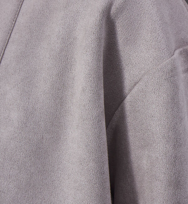 ABAHOUSE「【アンサンブル対応】ネオスエード ボタンレス カーディガン」|カーディガン|