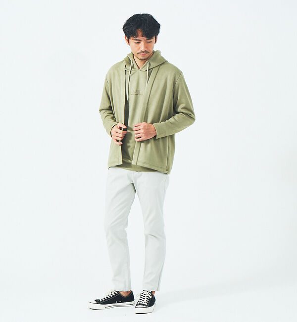 ABAHOUSE「【アンサンブル対応】ネオスエード ボタンレス カーディガン」|カーディガン|