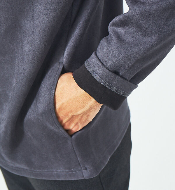 ABAHOUSE「【アンサンブル対応】ネオスエード ボタンレス カーディガン」|カーディガン|