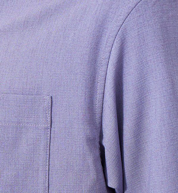 ABAHOUSE「Vネック スキッパー リネンライク 半袖 シャツ」|シャツ・ブラウス|