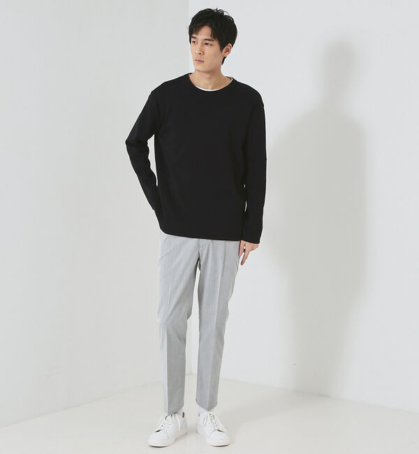 ABAHOUSE「【多機能/シェルタリングドライ】リネン混 イージー スラックス」|スラックス|