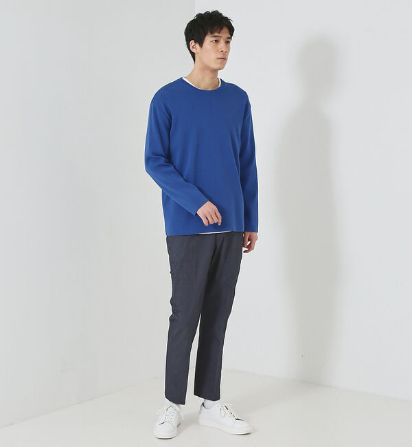 ABAHOUSE「【多機能/シェルタリングドライ】リネン混 イージー スラックス」|スラックス|