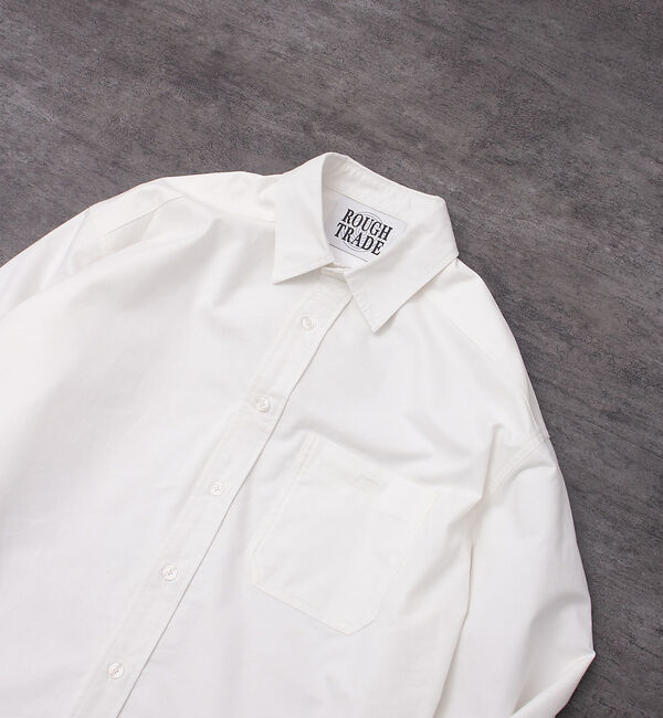 ABAHOUSE「ルーズ オーバー シルエット オックス レギュラーカラー シャツ」|シャツ・ブラウス|