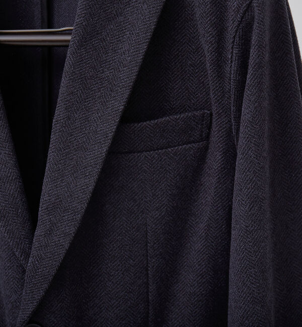 ABAHOUSE「【セットアップ対応】ヘリンボーン ニット ジャケット」|テーラードジャケット|