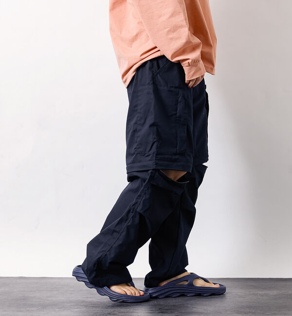 ABAHOUSE「【Doubleu /ダブリュー】W4 RIVA/トング型/リカバリーサンダル」|サンダル|ネイビー