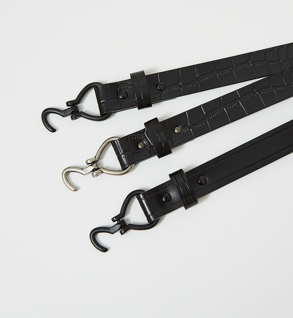 ABAHOUSE「Leather Hook Belt /ピックベルト/ユニセックス」|ベルト|