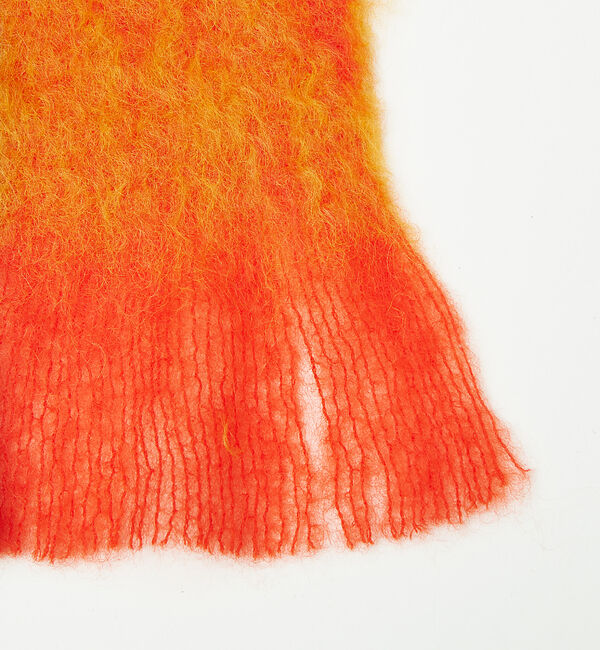 ABAHOUSE「【MANTAS EZCARAY】シャギーモヘア マフラー TARTAN / ボリ」|マフラー|