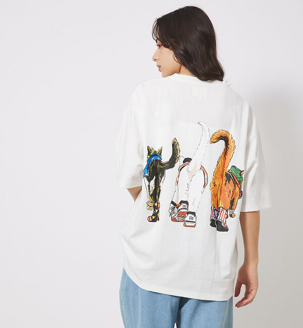 ABAHOUSE「【CORISCO/コリスコ】 Animal猫 Tシャツ/アニマルTシャツ」|Tシャツ・カットソー|