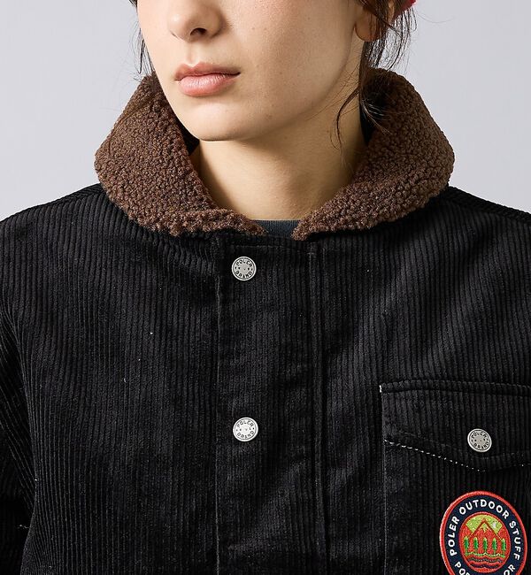 ABAHOUSE「【POLER/ポーラー】CORDUROY BOA JK/コーデュロイ/ボア/ユニ」|ブルゾン・スタジャン|