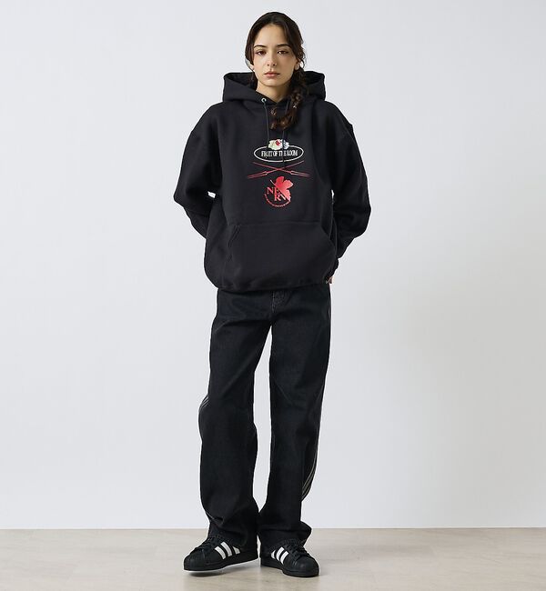 ABAHOUSE「【FRUIT OF THE LOOM】FTL&times;EVA ロゴプリントフーディー /」|パーカー|