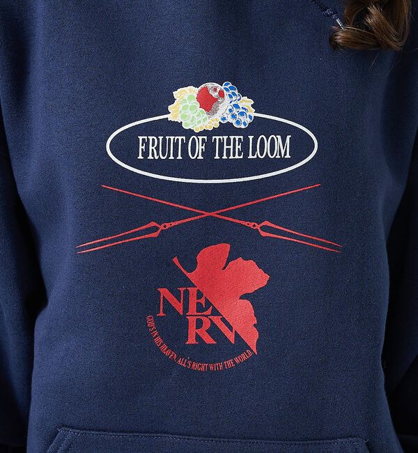 ABAHOUSE「【FRUIT OF THE LOOM】FTL&times;EVA ロゴプリントフーディー /」|パーカー|