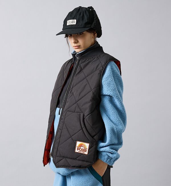 ABAHOUSE「【POLER/ポーラー】DIAMOND QUILTED VEST/キルティング/」|ダウンベスト・ベスト|