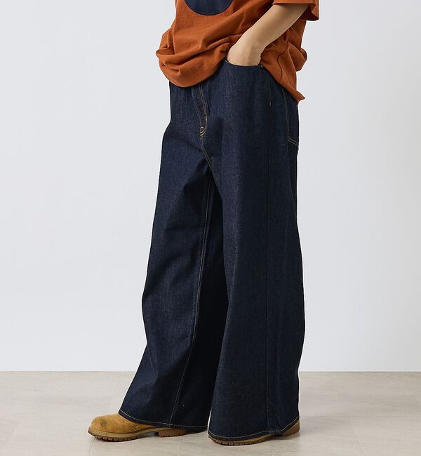 ABAHOUSE「【NEEDBY heritage/ニードバイヘリテージ】HUNK（ハンク）ミッド」|デニム|ダークネイビー