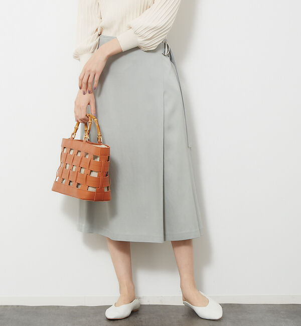 Rouge vif「レーヨンDカンスカート」|スカート|グリーン