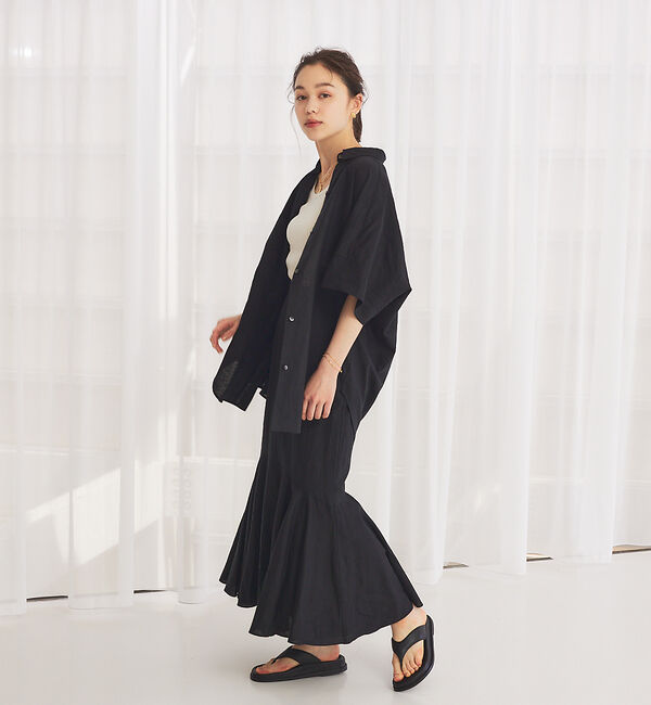 Rouge vif「【セットアップ対応】麻混マーメイドスカート」|スカート|