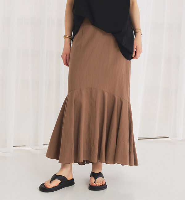 Rouge vif「【セットアップ対応】麻混マーメイドスカート」|スカート|