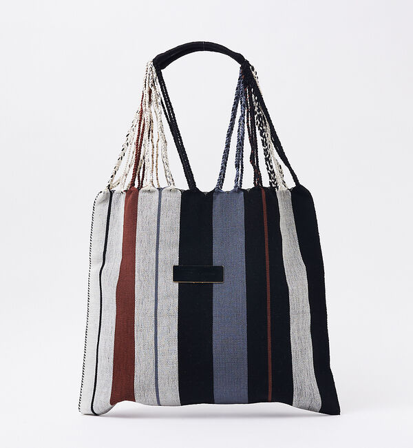 Rouge vif「【MOON BIRD/ムーンバード】手織りハンモックトートバッグ/手織り/A4サ」|ショルダー・メッセンジャー|ブラック系その他3