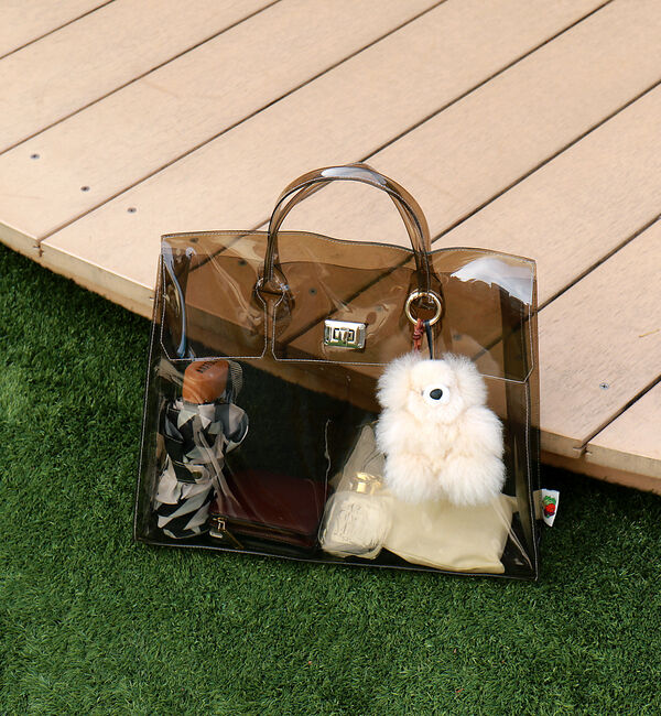 Rouge vif「【FRUIT OF THE LOOM/フルーツ・オブ・ザ・ルーム】PVCトートバ」|トートバッグ|ブラウン