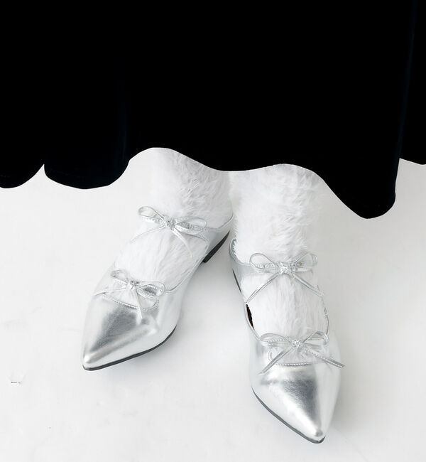 Rouge vif「【YUQRI/ユクリ】Faux fur/靴下/ファー/もこもこ/ギフト【WEB限」|ソックス|