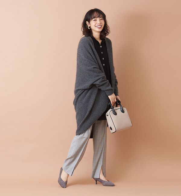 qualite「キーネックバックギャザーカットソー」|シャツ・ブラウス|