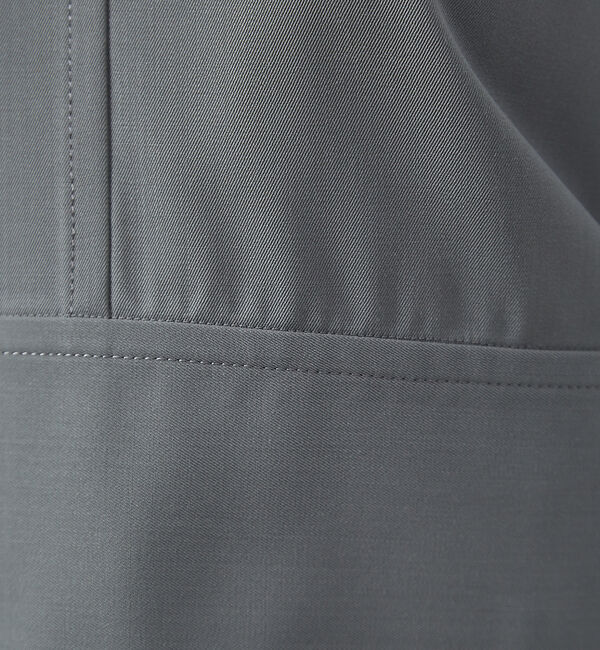 qualite「強撚ギャバクルーネックトップス」|シャツ・ブラウス|