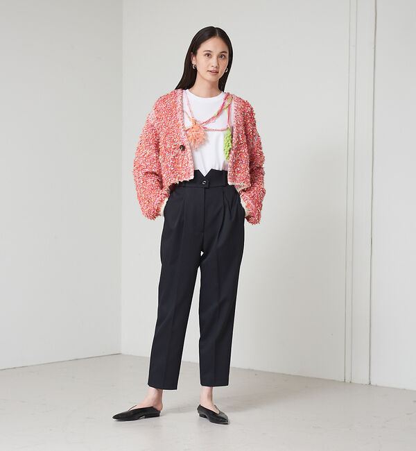 qualite「【boussole&times;qualite】クロシェネックレスロンT」|Tシャツ・カットソー|