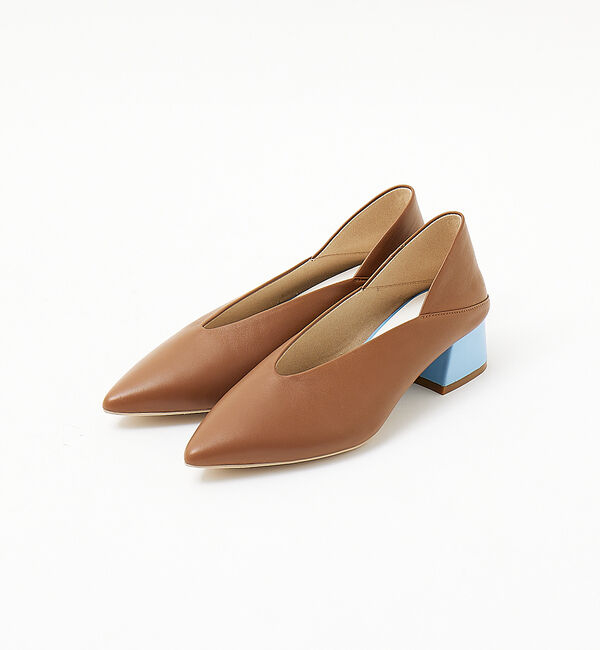 AU BANNISTER「カラーヒールポインテッド パンプス」|パンプス|