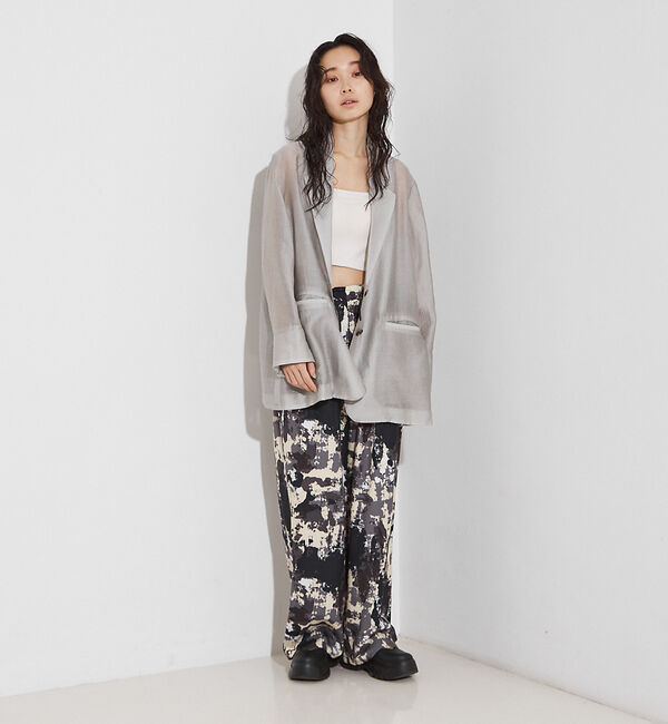 NOMINE「シルキー シアー バックスリット ジャケット」|その他|