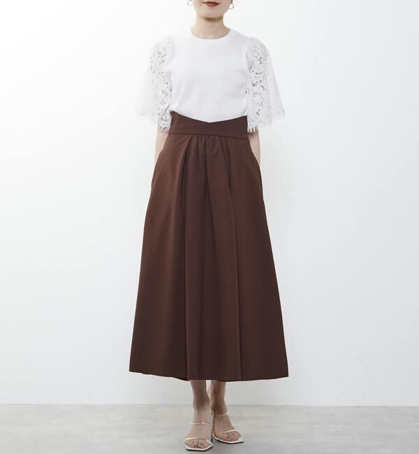 TIARA「レーススリーブコンパクトニット」|ニット・セーター|