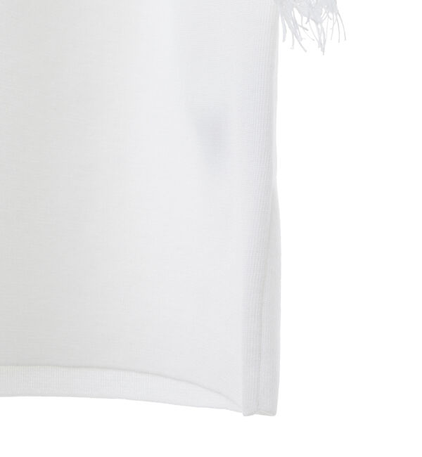 TIARA「レーススリーブコンパクトニット」|ニット・セーター|