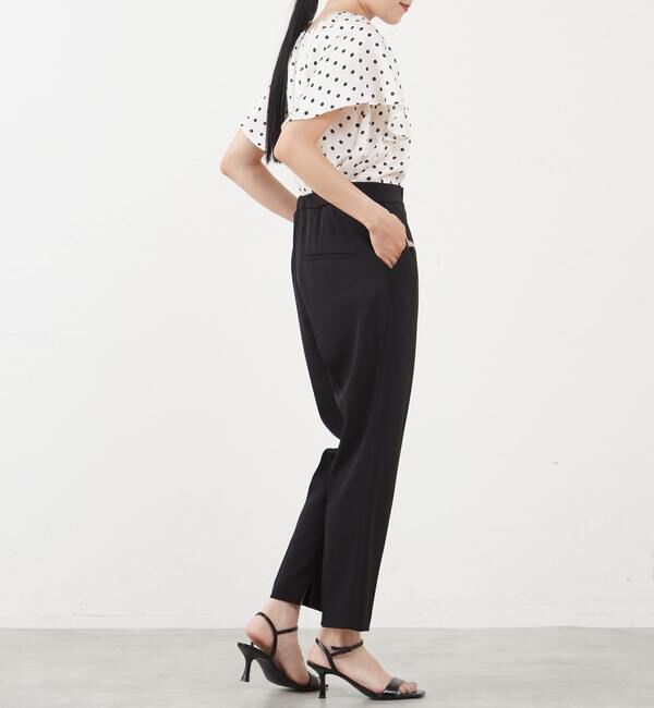 TIARA「ドットプリントフレアスリーブブラウス」|シャツ・ブラウス|