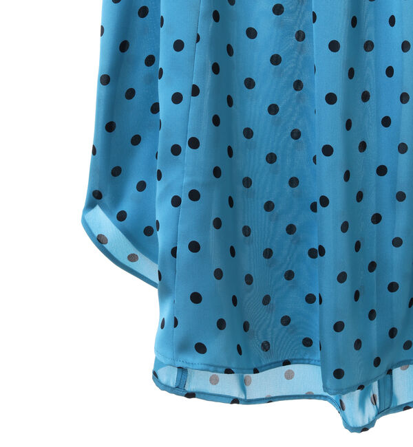 TIARA「ドットプリントフレアスリーブブラウス」|シャツ・ブラウス|